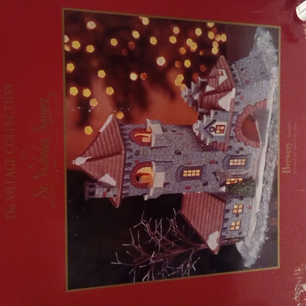 Vintage Saint Nicholas Square Christmas Village Brewery 1999